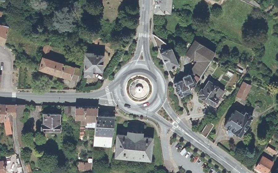 Vue aérienne de la Place Martin Nadaud