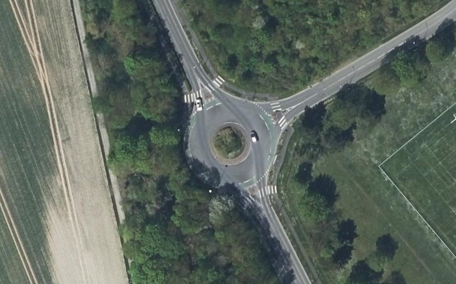 Vue aérienne du Avenue François Mauriac