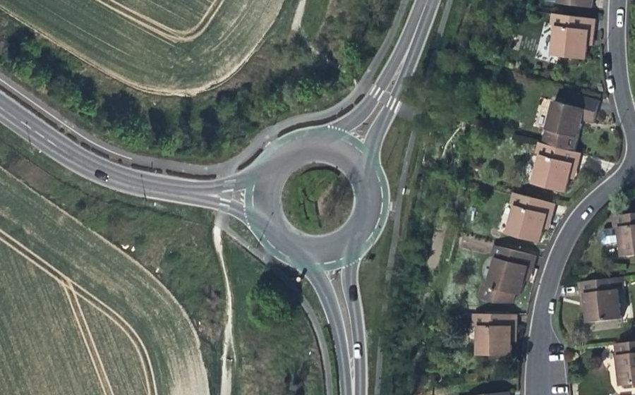 Vue aérienne du Avenue François Mauriac