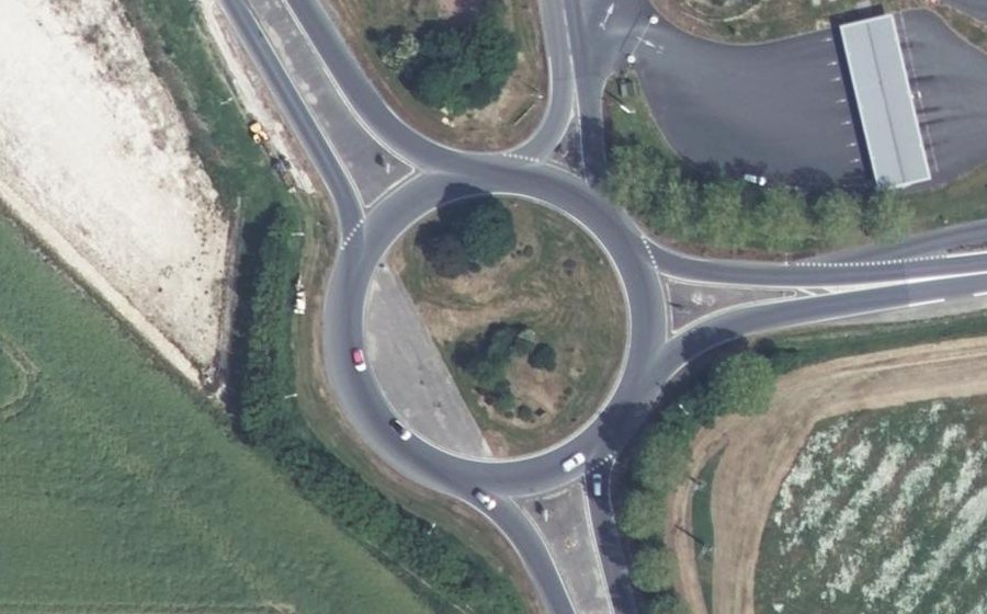 Vue aérienne du Rond-Point de Poitiers