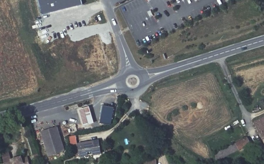 Vue aérienne du Route d'Albi