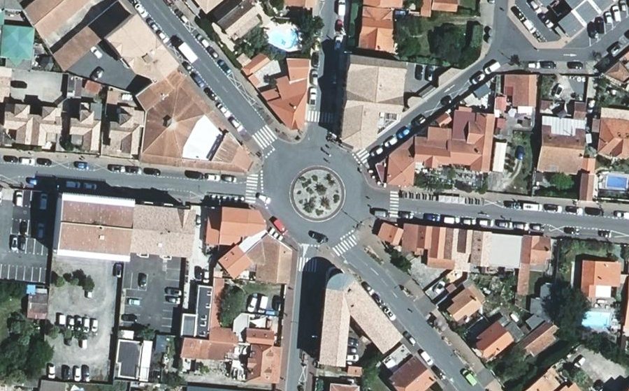Vue aérienne du Place Thiers