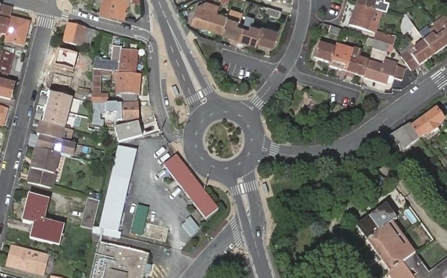 Vue aérienne du Place Peydavant