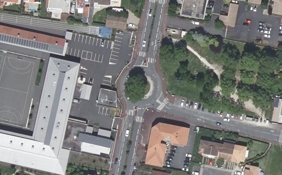 Vue aérienne du Avenue René Cassagne