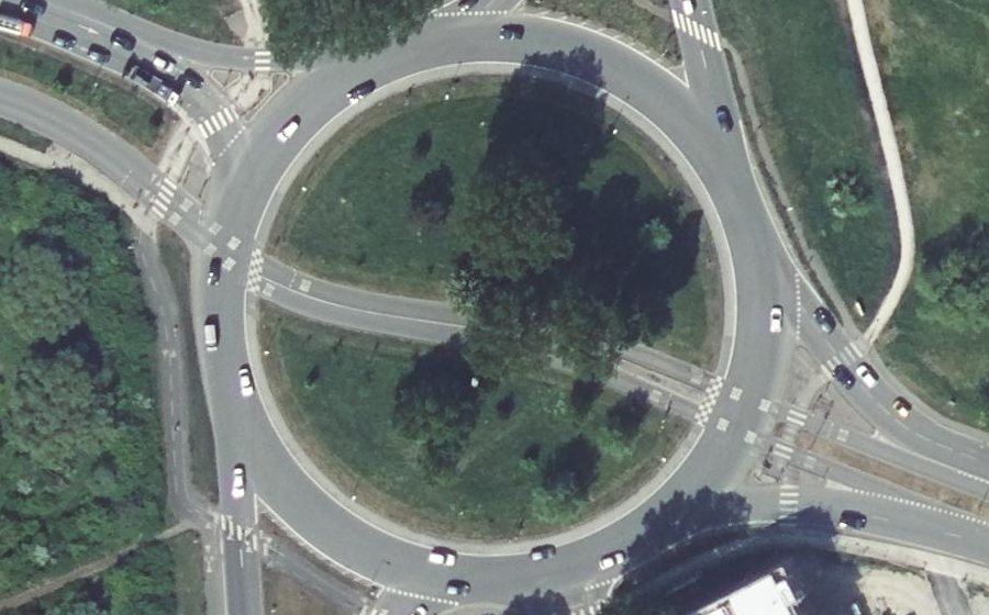 Vue aérienne du Rond-Point du Kruysbellaert
