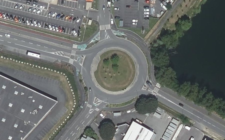 Vue aérienne du Rue de Fieuzal