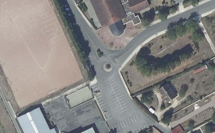 Vue aérienne du Rue du Stade