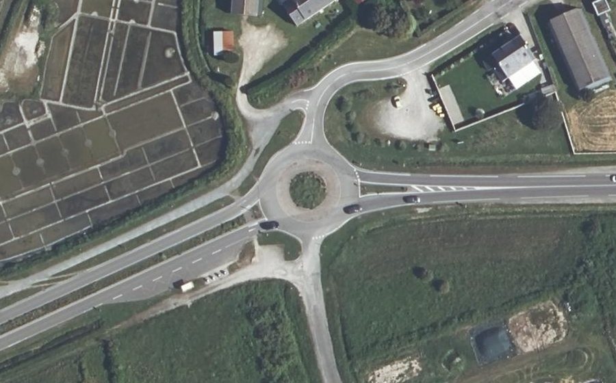 Vue aérienne du Rond-Point du Ploué