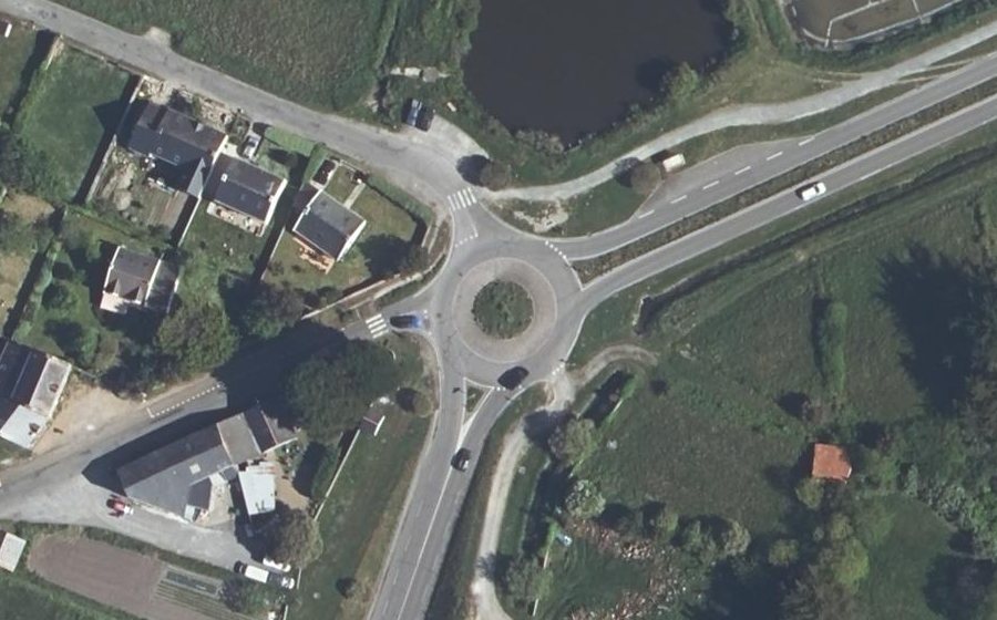 Vue aérienne du Rond-Point de Sibéan