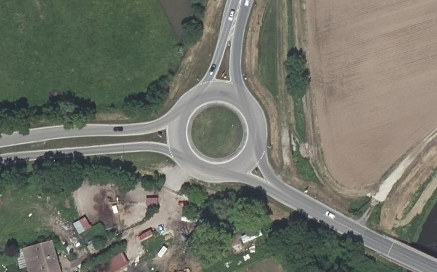 Vue aérienne du Giratoire de Couterey