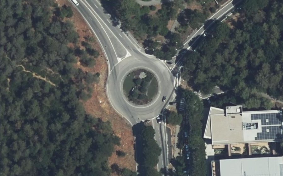 Vue aérienne du Carrefour des Dolines