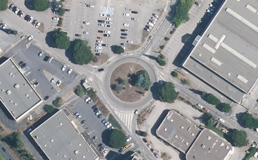 Vue aérienne du Place du Fenouillet