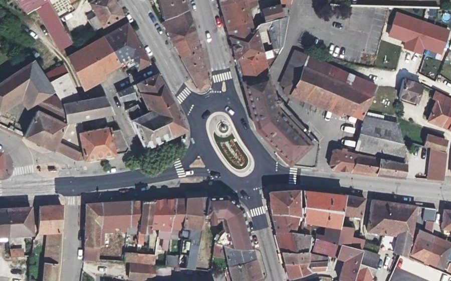 Vue aérienne du Place de la République