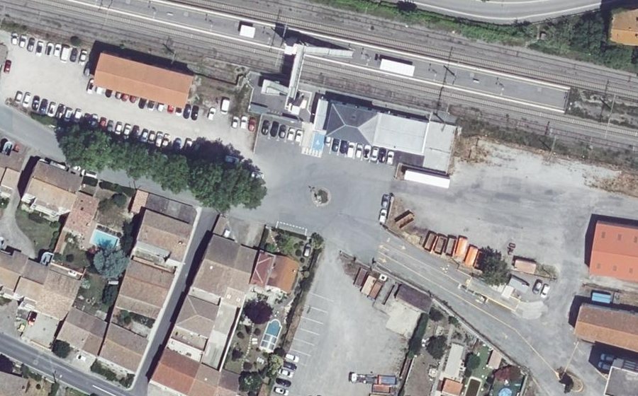 Vue aérienne du Place de la Gare
