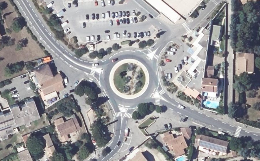 Vue aérienne du Carrefour des Maréchaux