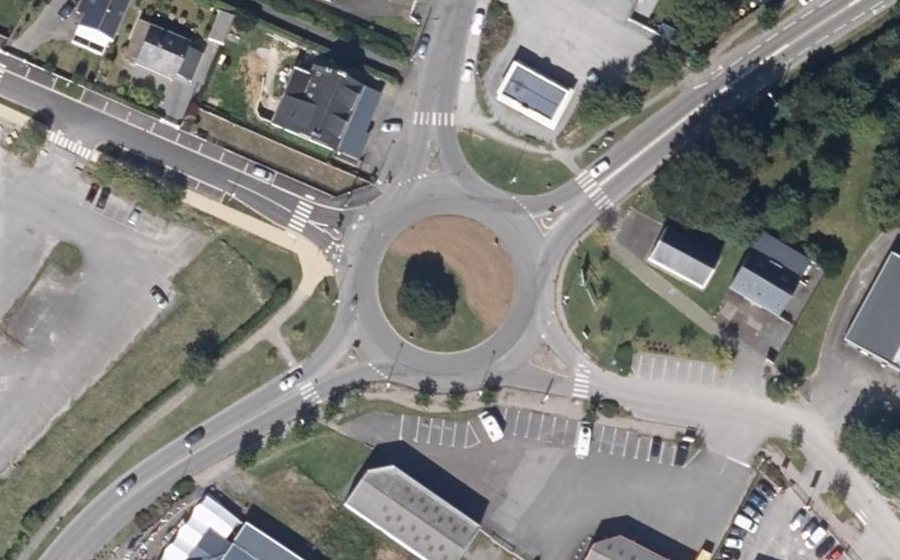 Vue aérienne du Boulevard de l'Océan