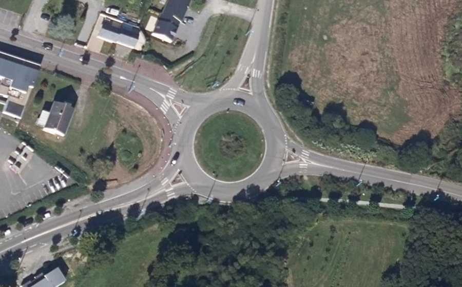 Vue aérienne du Boulevard de l'Océan