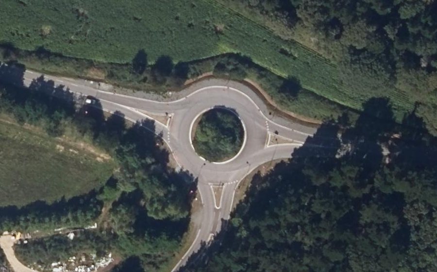 Vue aérienne du Route de la Roche-Bernard