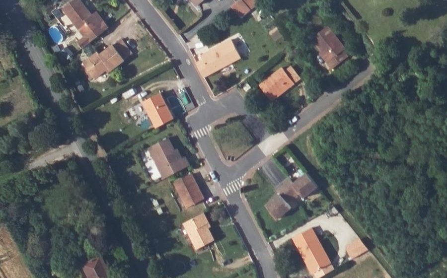 Vue aérienne du Rue de la Source