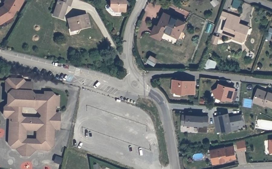 Vue aérienne du Rue des Vernes