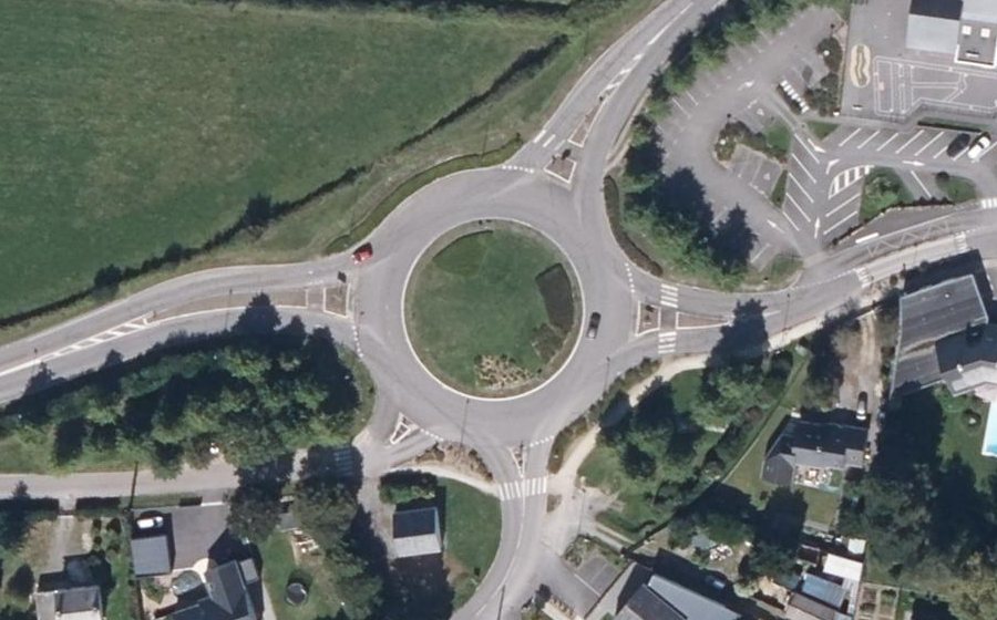 Vue aérienne du Giratoire de la Fontaine