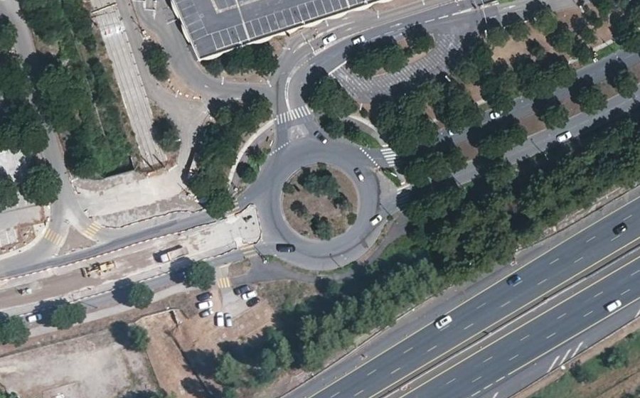 Vue aérienne du Carrefour d'Alexandrie