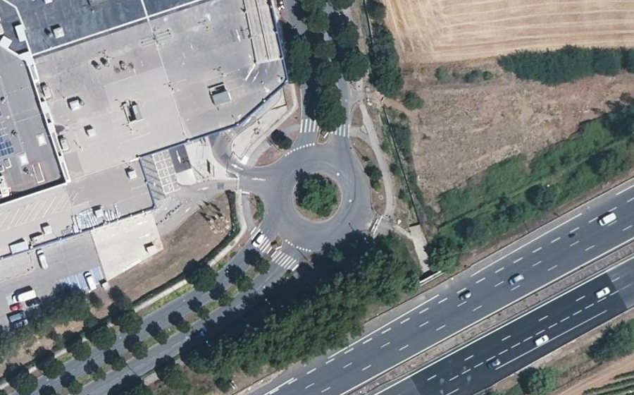 Vue aérienne du Place de Troie