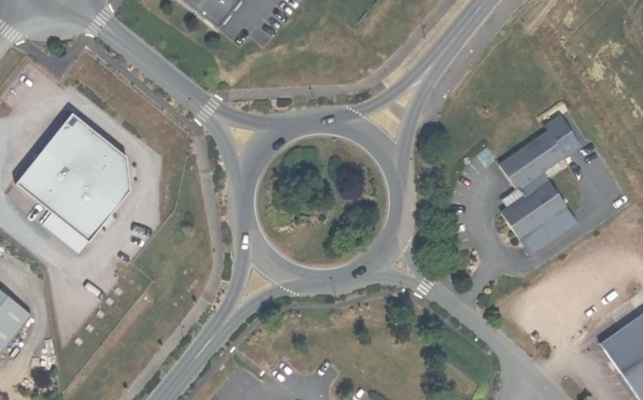 Vue aérienne du Route de Caen