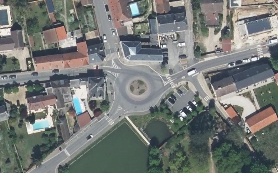 Vue aérienne du Place des Lacs