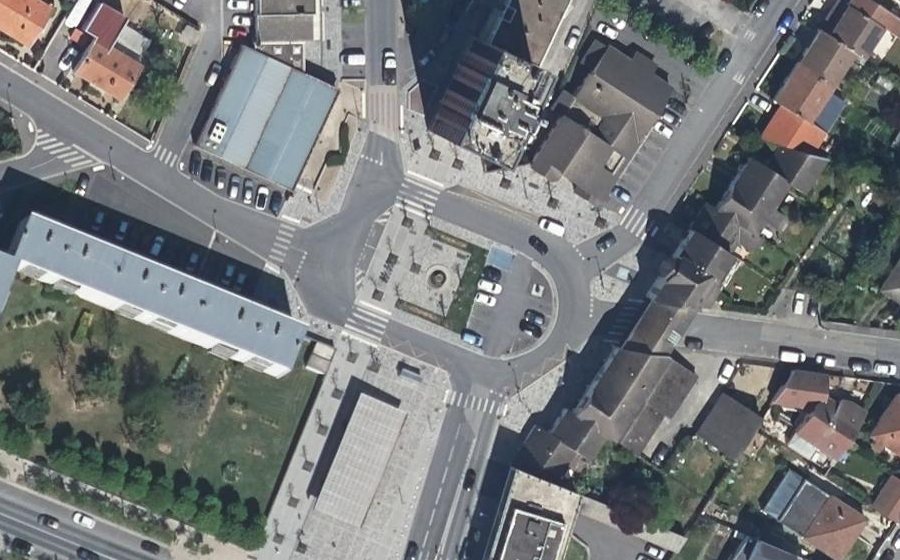 Vue aérienne du Rue d'Île-de-France