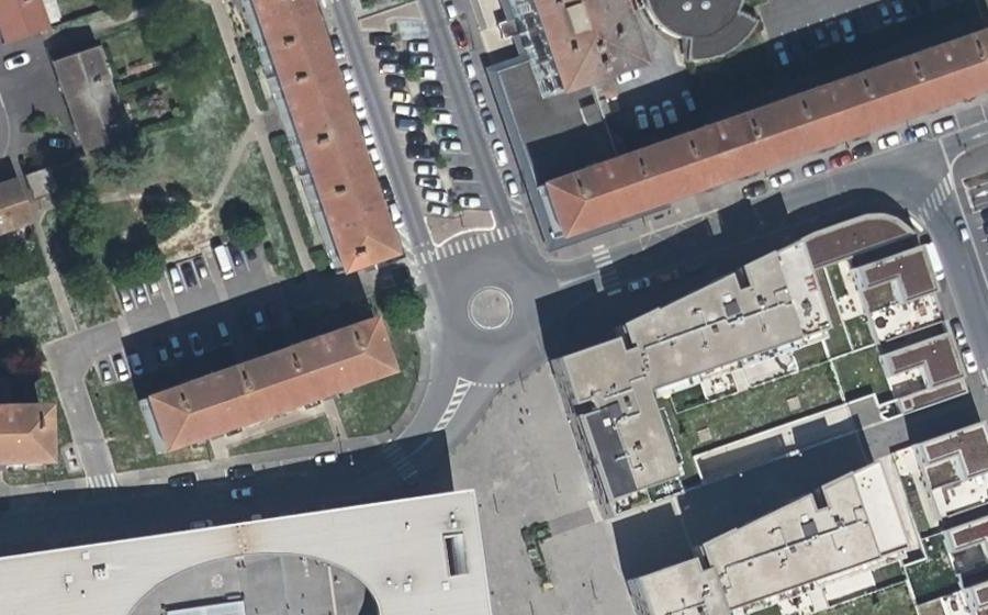 Vue aérienne du Avenue Bonaparte