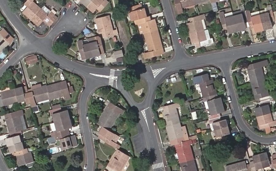 Vue aérienne du Boulevard Broustey