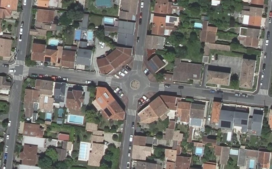 Vue aérienne du Place des Girondins