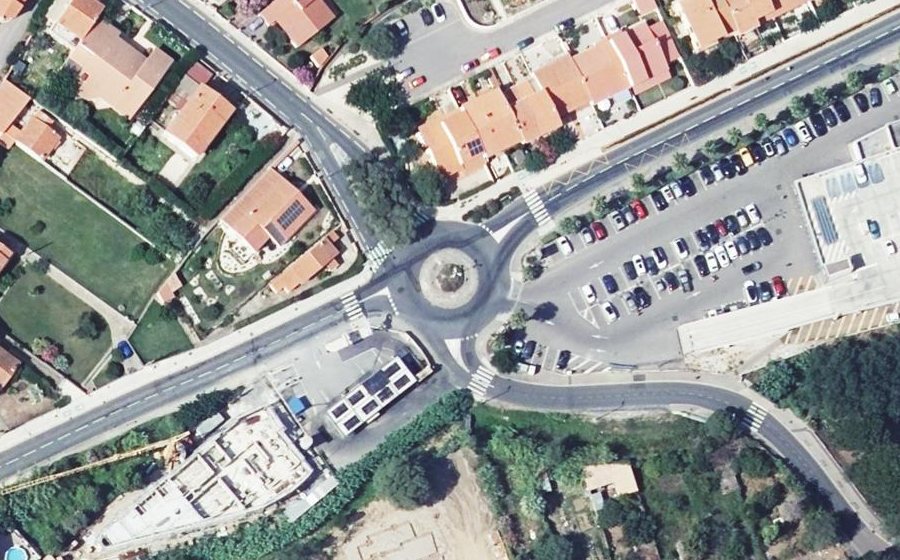 Vue aérienne du Rond-Point de la Légion d'Honneur