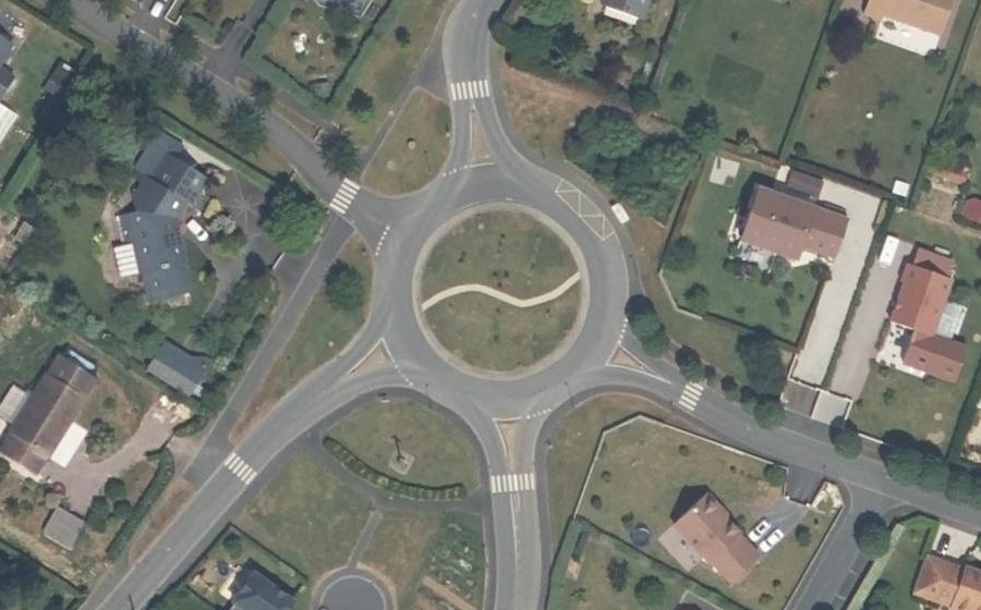 Vue aérienne du Route de Condé
