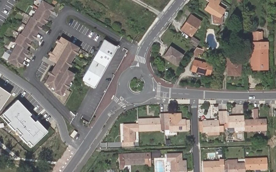 Vue aérienne du Route de Canéjan