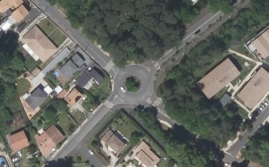 Vue aérienne du Route de Canéjan