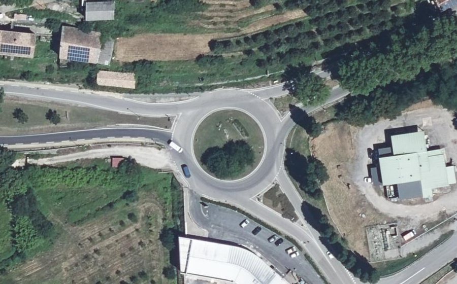 Vue aérienne du Rond-Point de Tessan