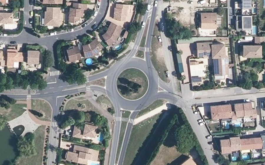 Vue aérienne du Avenue de l'Agau