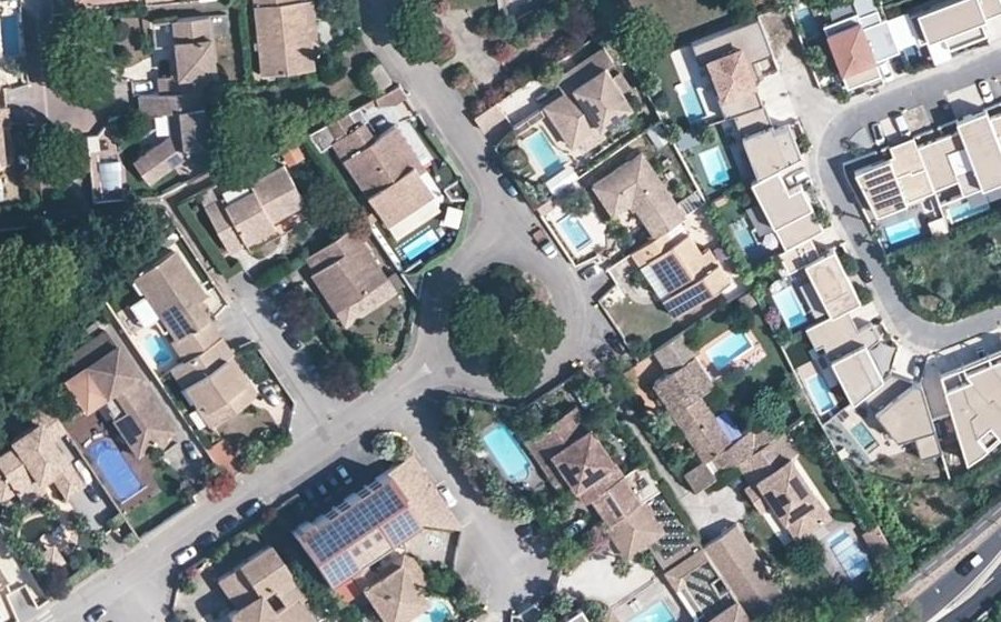 Vue aérienne du Avenue de la Fontvin