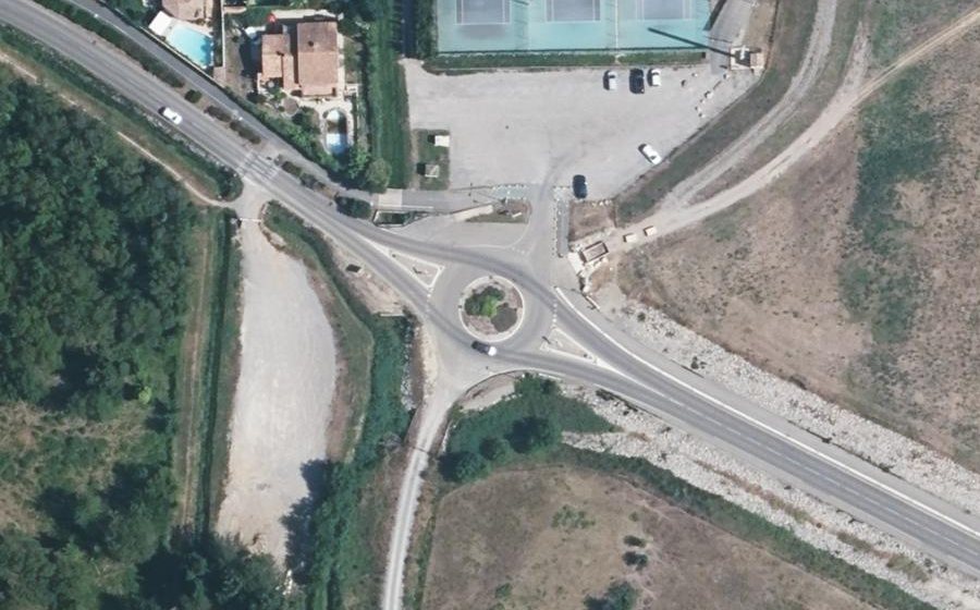 Vue aérienne du Rond-Point de Fangouse