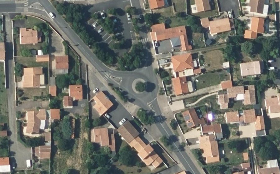 Vue aérienne du Boulevard du Sud