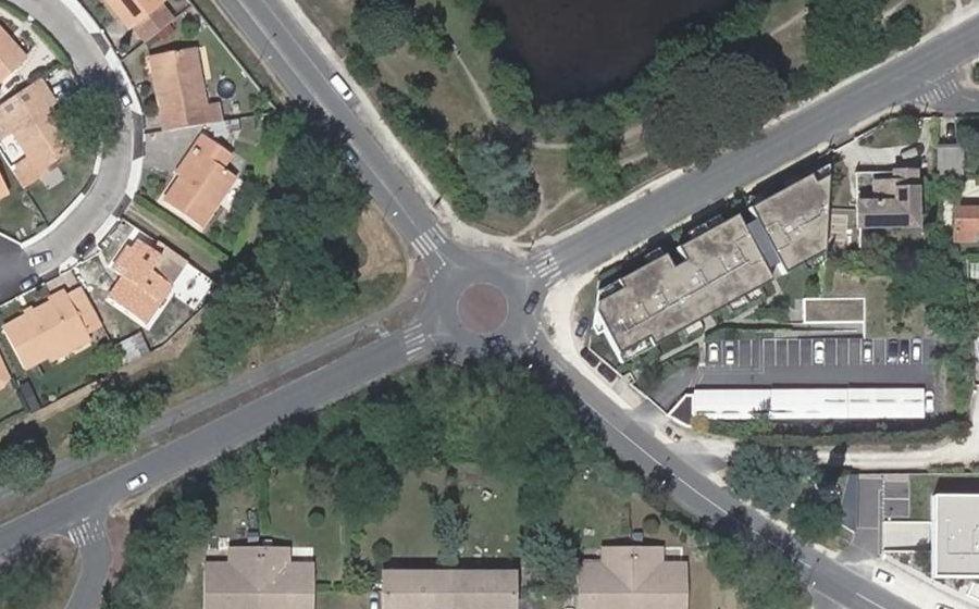 Vue aérienne du Avenue Jean Monnet