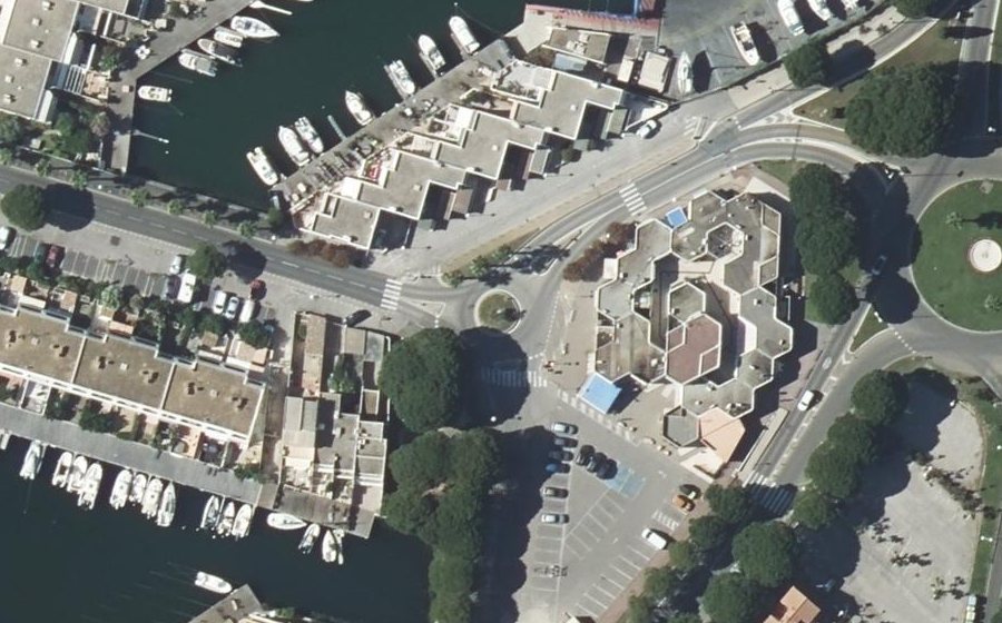 Vue aérienne du Rond-Point de la Petite Caroline