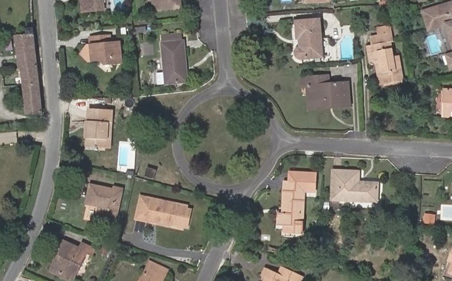 Vue aérienne du Place des Poêtes