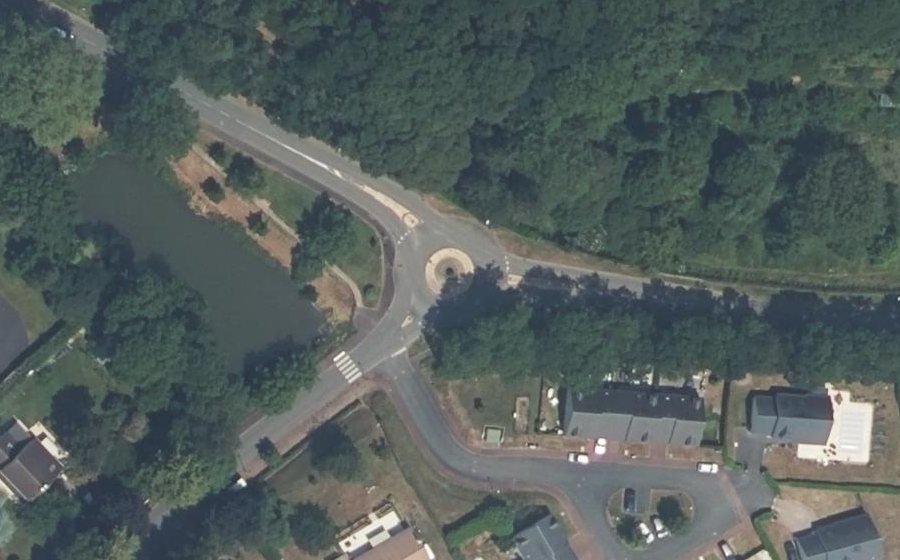 Vue aérienne du Rue du Pont du Coudray