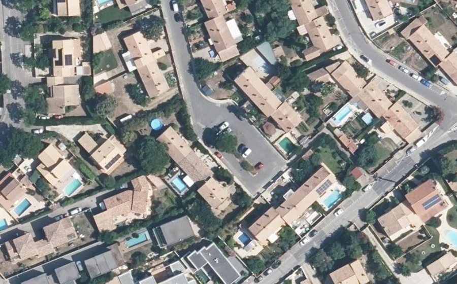 Vue aérienne du Rue Saint-Exupéry