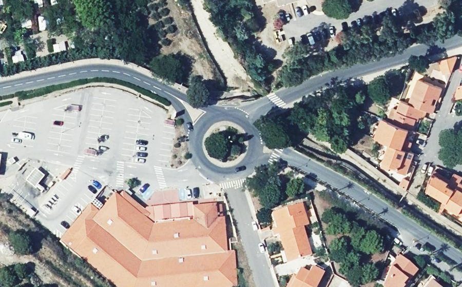 Vue aérienne du Rond-Point de la Légion d'Honneur