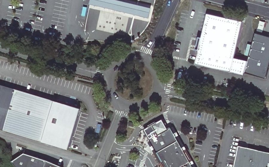 Vue aérienne du Avenue du Maréchal de Lattre de Tassigny