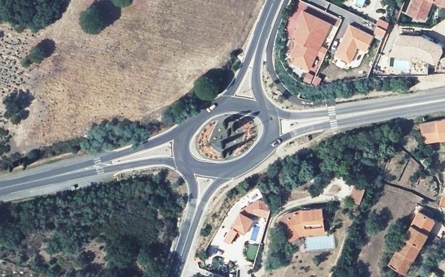 Vue aérienne du Rond-Point de la Légion d'Honneur
